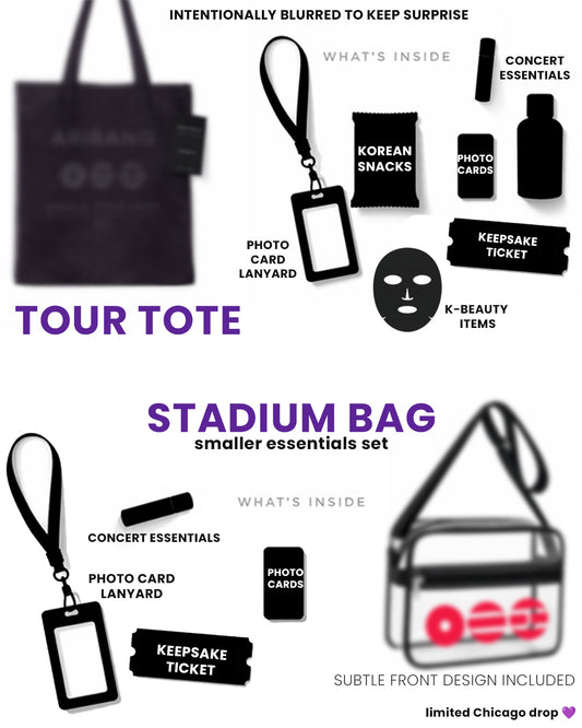 ARMYrang Concert Essentials Bundle | Tour Tote + Stadium Bag