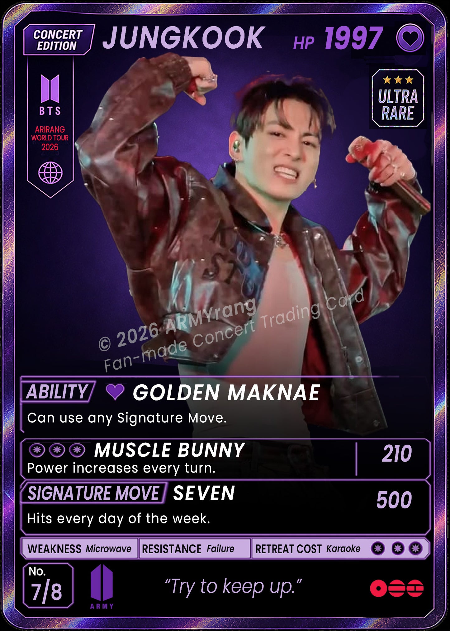 ARMYrang Concert Edition Trading Cards