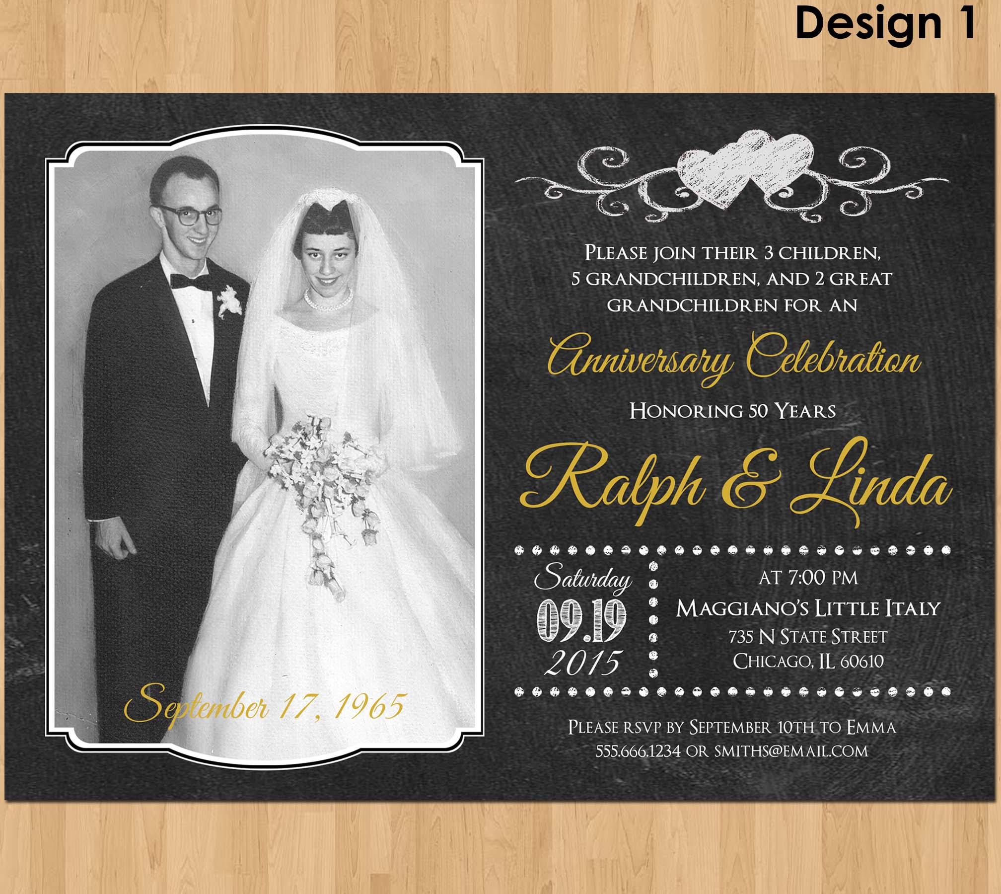 50th Anniversary Invitation, Printable 50th Wedding Anniversary Invita | Kids Party Printables | Invitations, Chalkboard Signs, Party Supplies 50th Anniversary Invitation, Printable 50th Wedding Anniversary Invita | Kids Party Printables | Invitations, Chalkboard Signs, Party Supplies