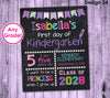First Day of School Chalkboard Sign, Printable First Day of Kindergarten Sign, Back to School Sign, First Day of Preschool Sign Any Grade