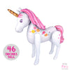 Unicorn Balloon Big 46 in Pink Pastel Color, Unicorn Party Decorations, Unicorn Birthday Party Supplies, Unicorn Baby Shower Decor Theme 1st