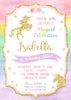 Unicorn Invitation Printable, Unicorn Invitation Digital JPG or PDF, Unicorn Birthday Party Invitation, Unicorn Invite Rainbow Pastel Theme